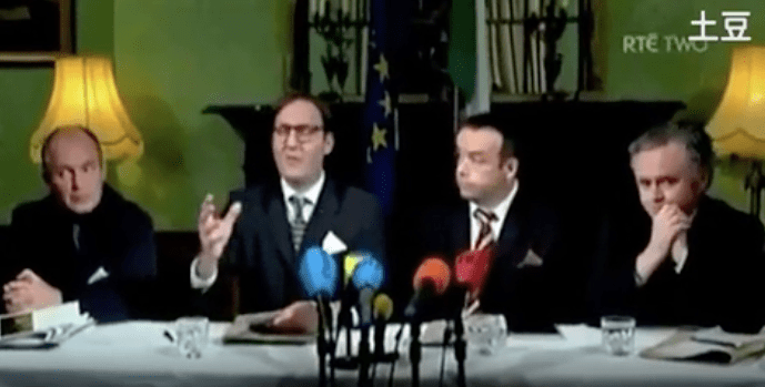 Screengrab of The Savage Eye sketch about northern accents